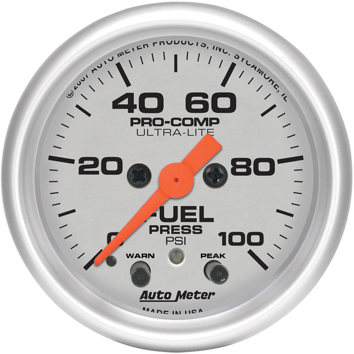GAUGE, FUEL PRESS, 2 1/16", 100PSI, DIGITAL STEPPER MOTOR W/PK & WRN, ULTRA-LITE