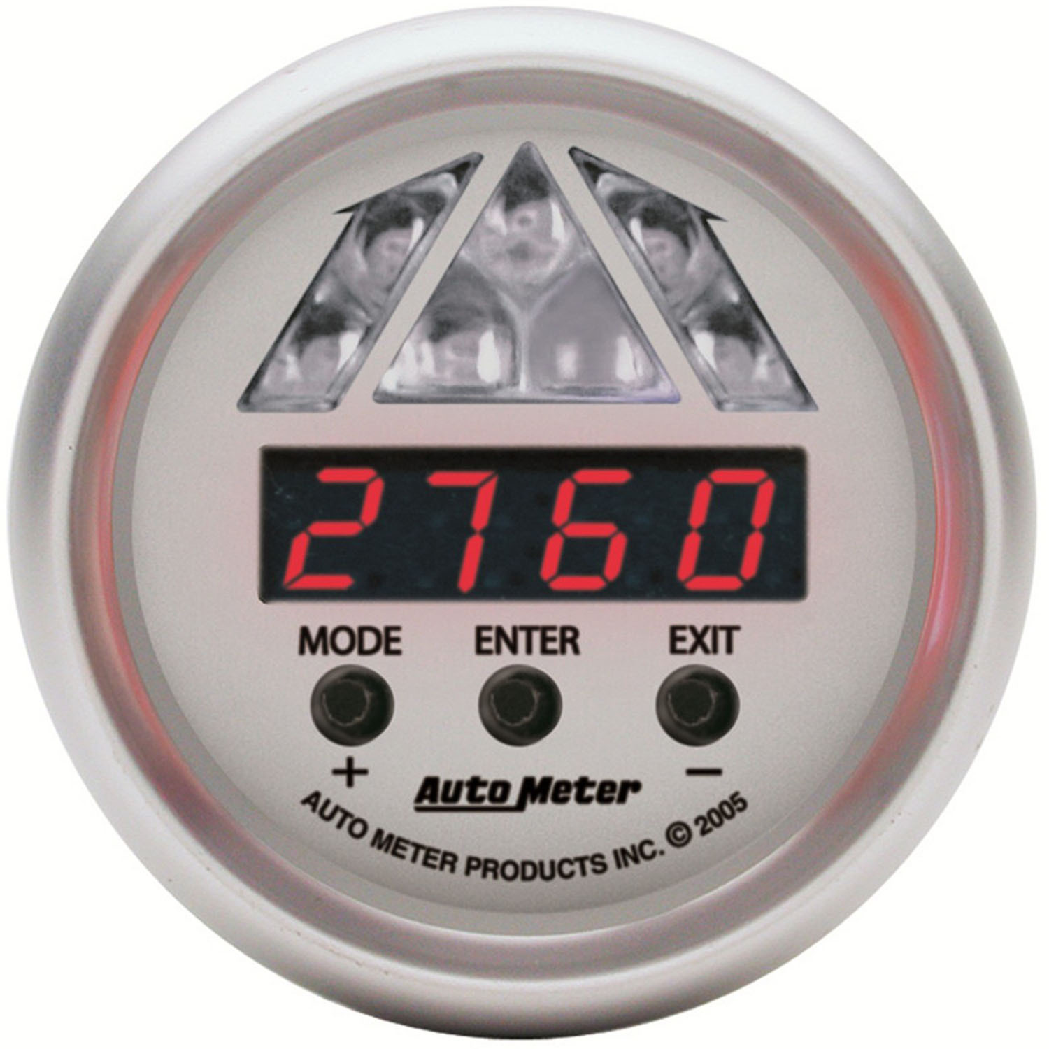 GAUGE, TACHOMETER, DIGITAL RPM W/ LED SHIFT LIGHT, ULTRA-LITE