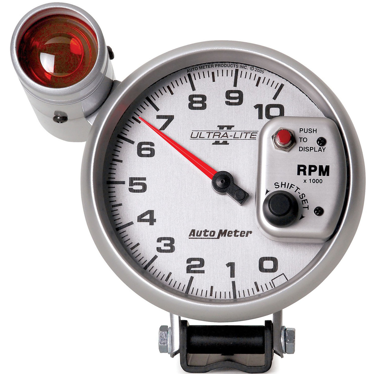 GAUGE, TACHOMETER, 5", 10K RPM, PEDESTAL W/ EXT. SHIFT-LITE, ULTRA-LITE II