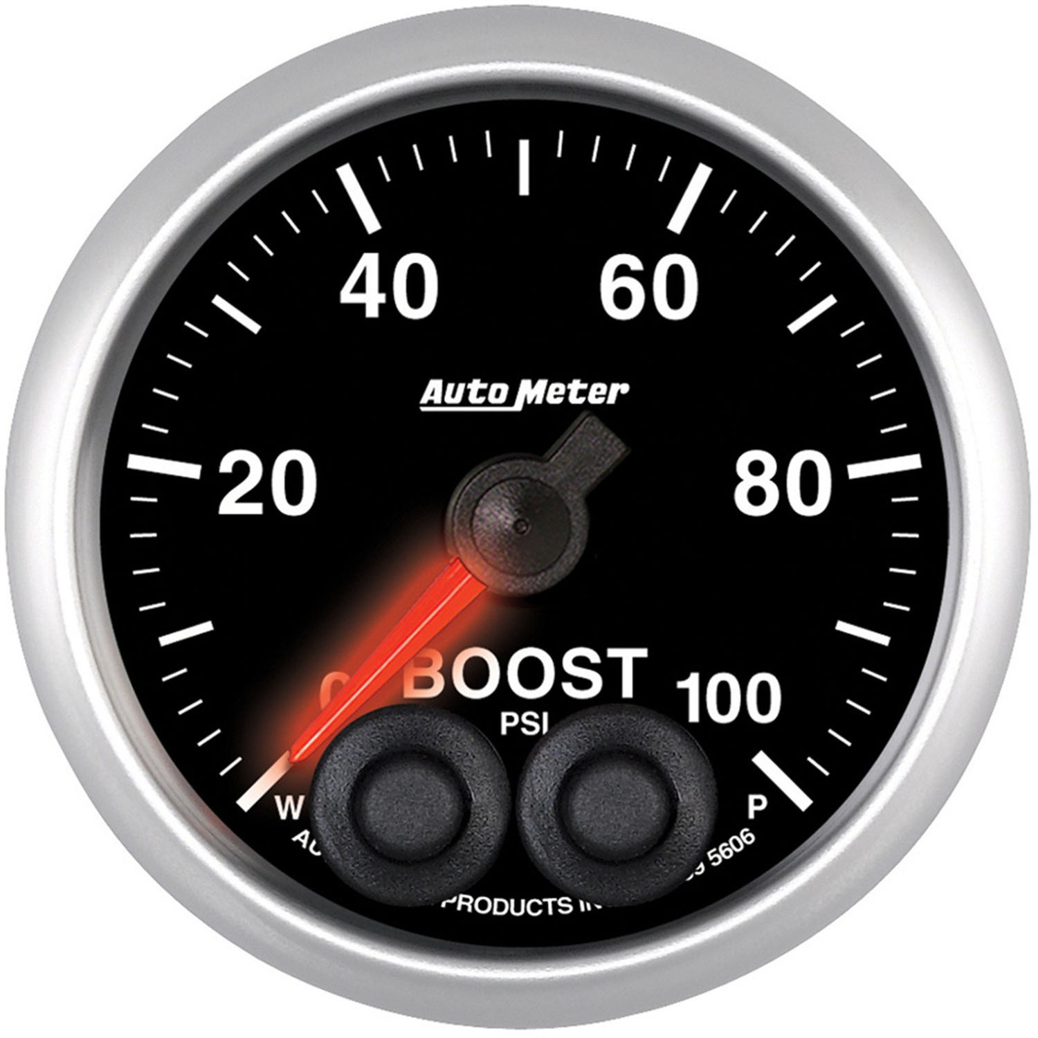 GAUGE, BOOST, 2 1/16", 100PSI, DIGITAL STEPPER MOTOR W/PEAK & WARN, ELITE