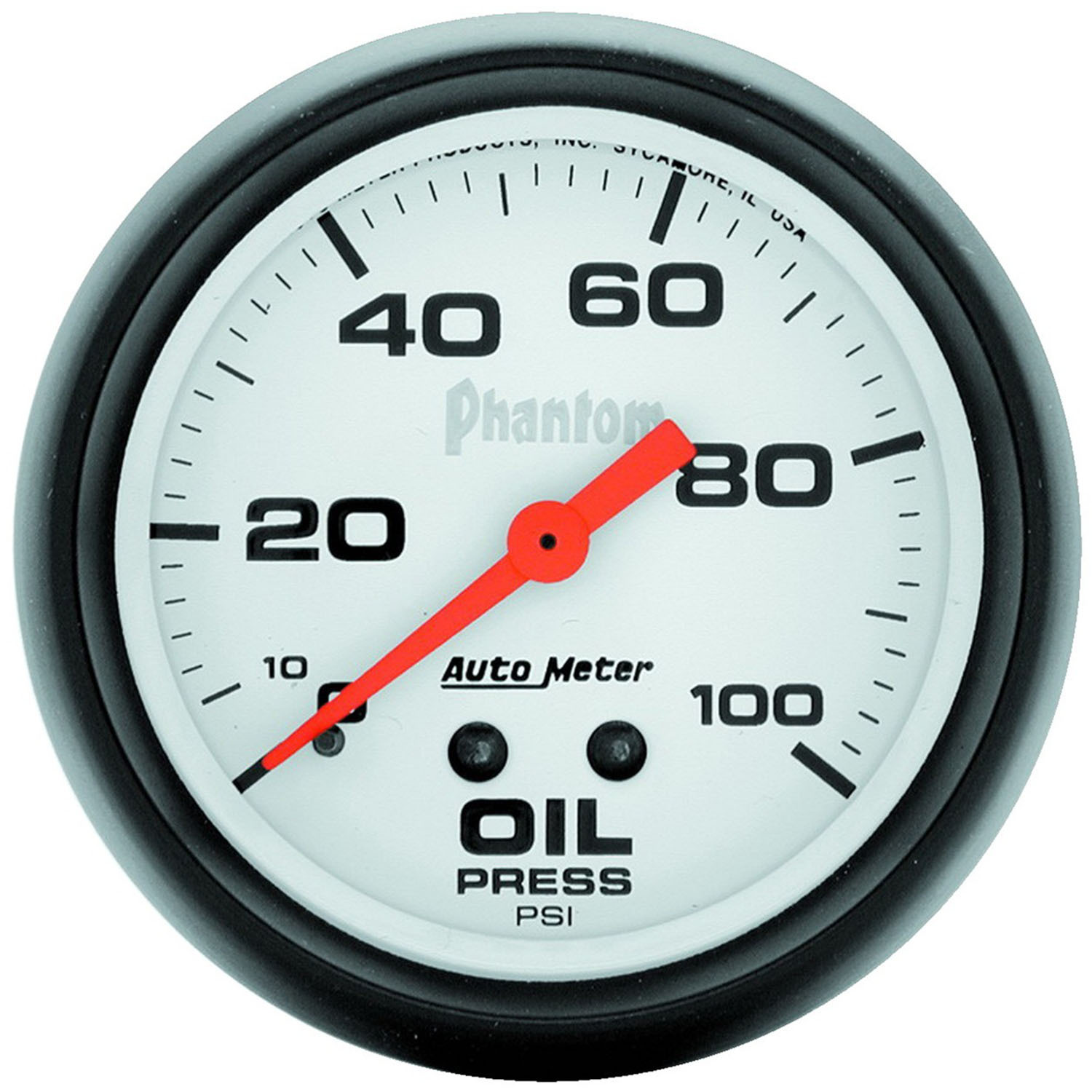 GAUGE, OIL PRESSURE, 2 5/8", 100PSI, MECHANICAL, PHANTOM