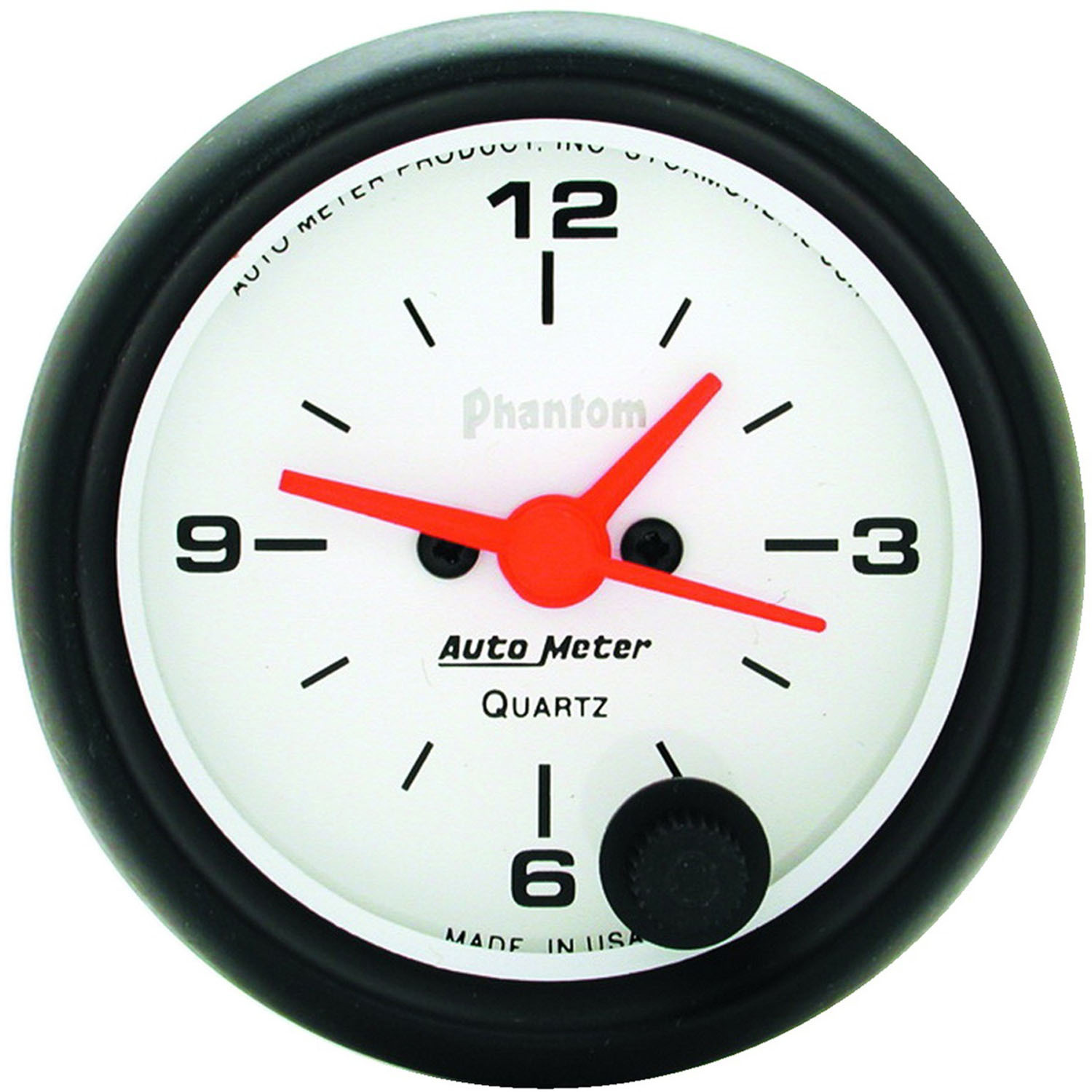 GAUGE, CLOCK, 2 5/8", 12HR, ANALOG, PHANTOM