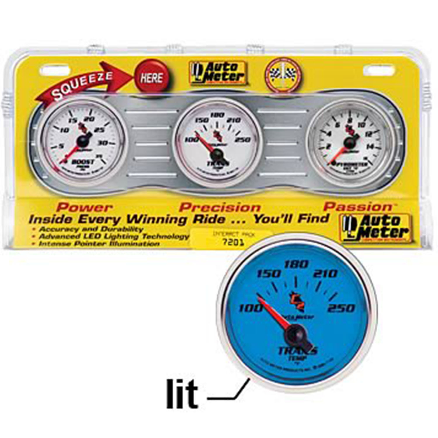 GAUGE KIT C2 ANALOG PYROMETER CLOCK TRANSMISSION TEMPERATURE ELECTRIC MECHANICAL KIT