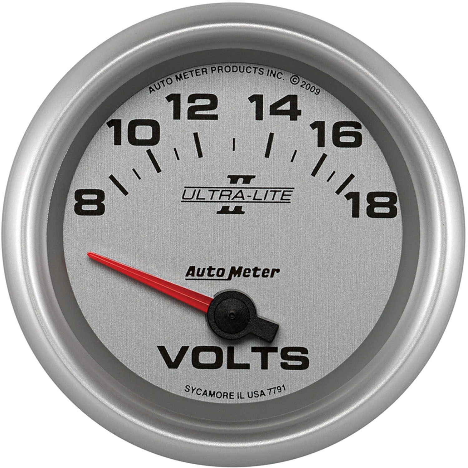 GAUGE, VOLTMETER, 2 5/8", 18V, ELECTRIC, ULTRA-LITE II