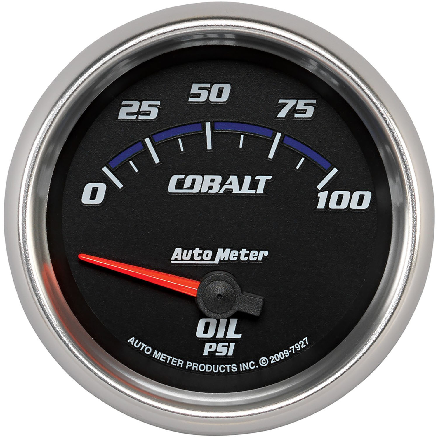 GAUGE, OIL PRESSURE, 2 5/8", 100PSI, ELECTRIC, COBALT