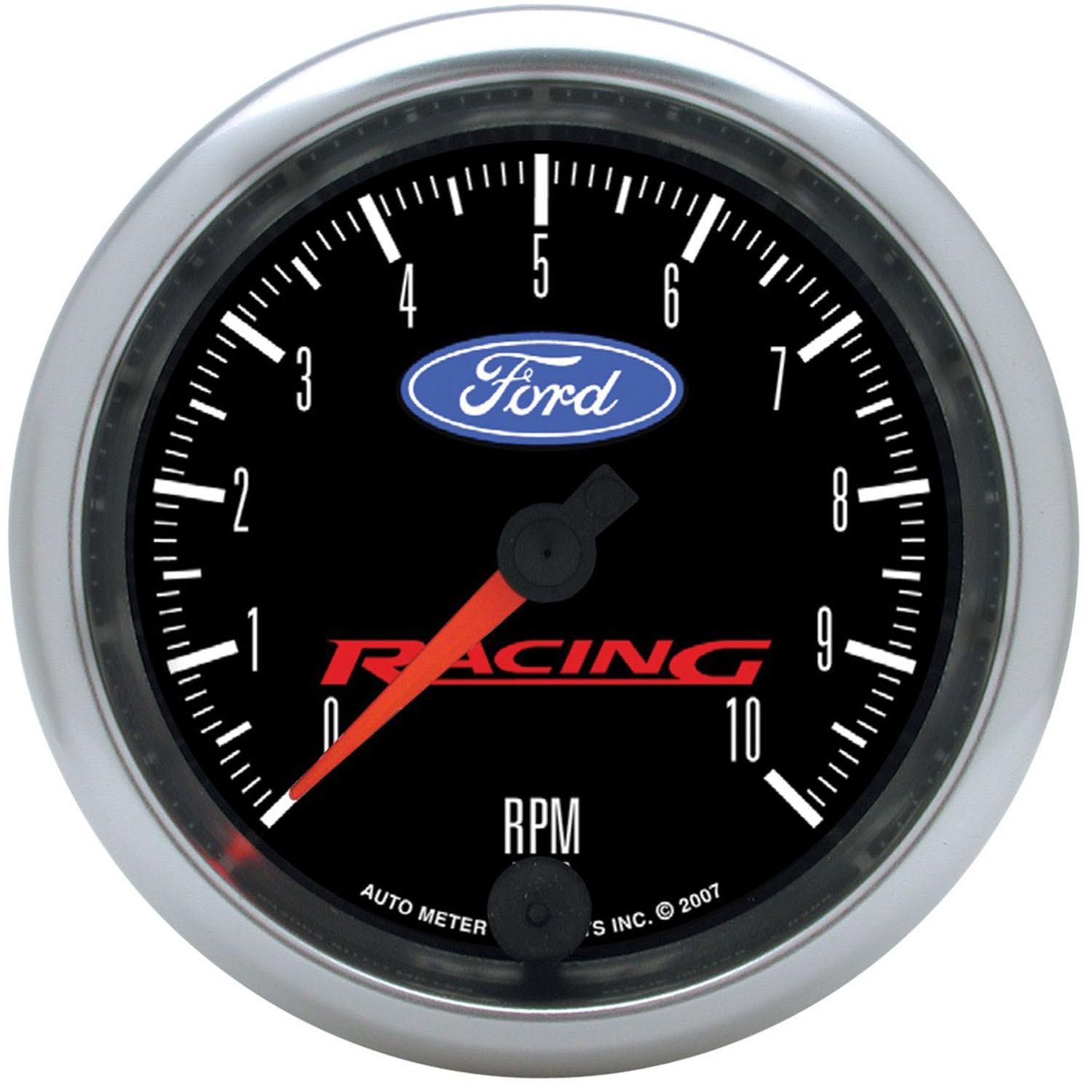 GAUGE, TACHOMETER, 3 3/8", 10K RPM, IN-DASH, FORD RACING
