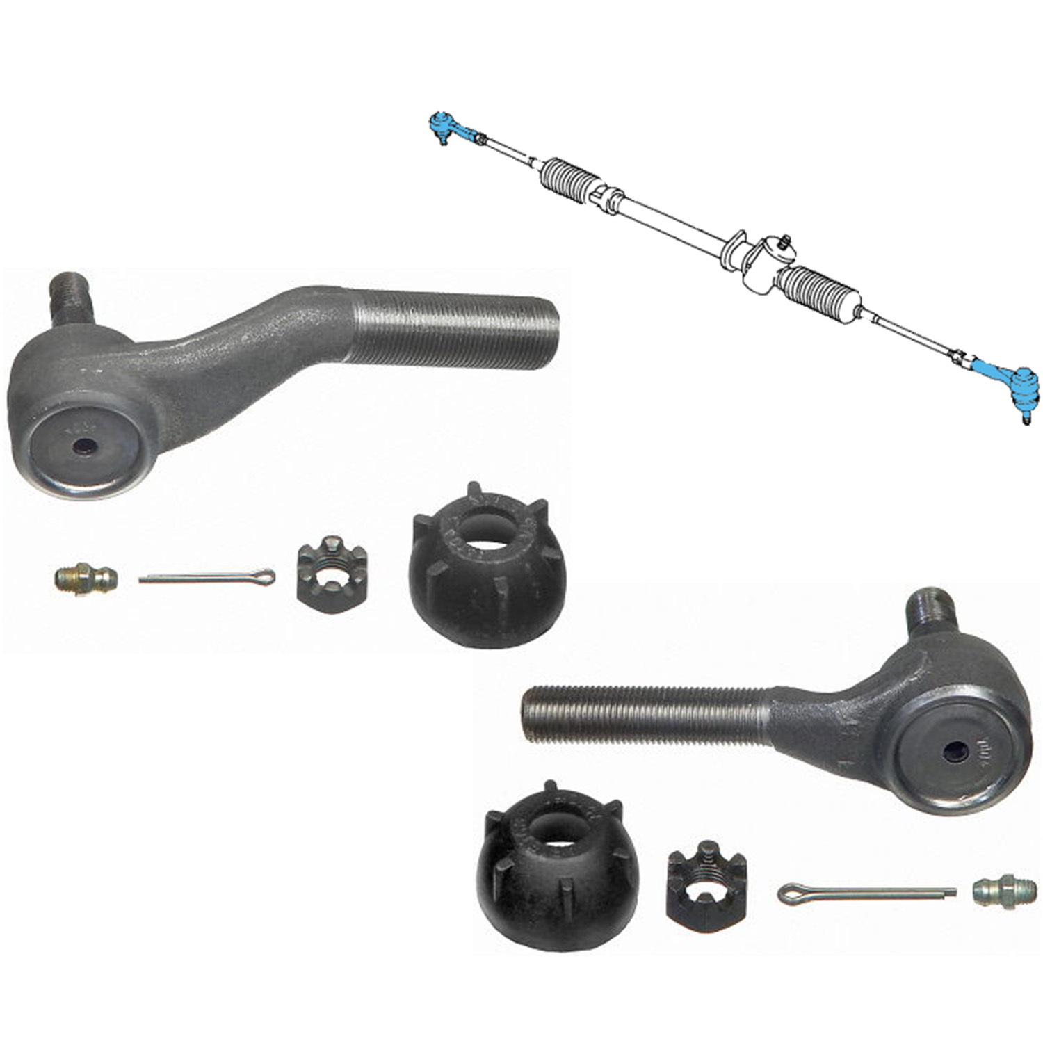 M11 X 1.25, (M13 WR) SS 12PT NUT KIT