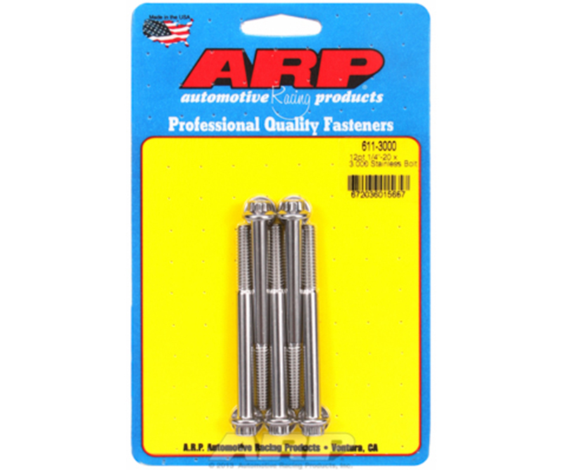 1/4-20 X 2.750 12PT SS BOLTS