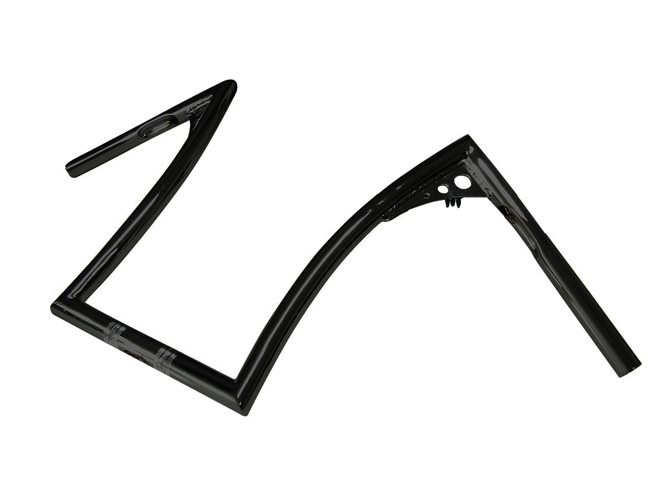 HANDLE BARS FOR HARLEY 12' BONANZA BARS, BLACK, 1' DIAMETER