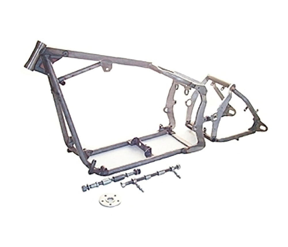 FRAME, HARLEY SOFTAIL STYLE TC88B MOTOR 180-200 TIRE, 1-1/4" TUBE 30 RAKE 0" STRETCH