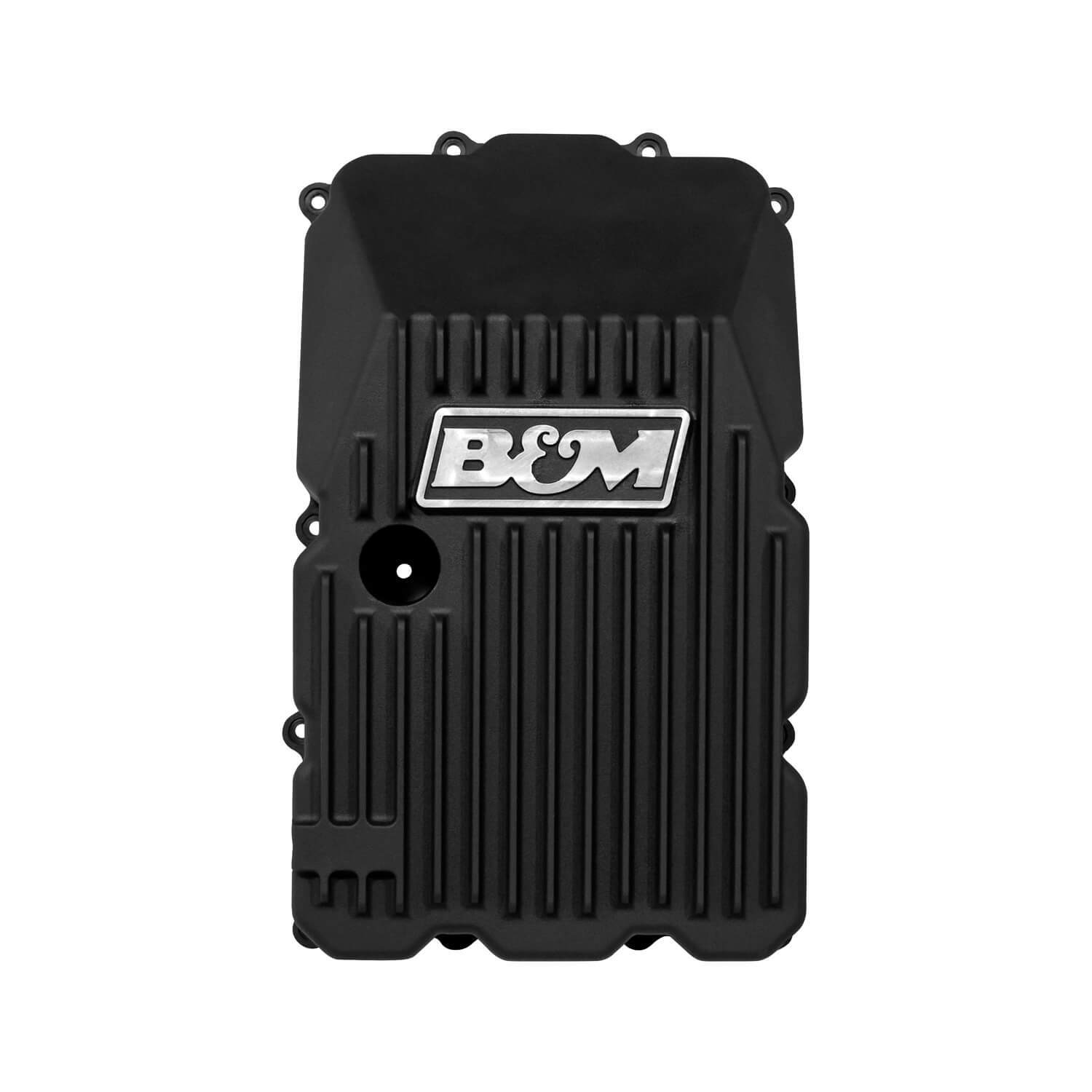 TRANSMISSION PAN, B&M HI-TEK DEEP ALUMINUM, BLACK, TOYOTA AB60 2009-2019
