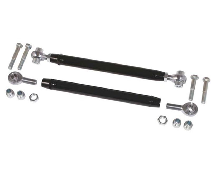 CONTROL ARMS TUBULAR REAR LOWER ADJUSTABLE STEEL BLACK POWDERCOATED FORD PAIR
