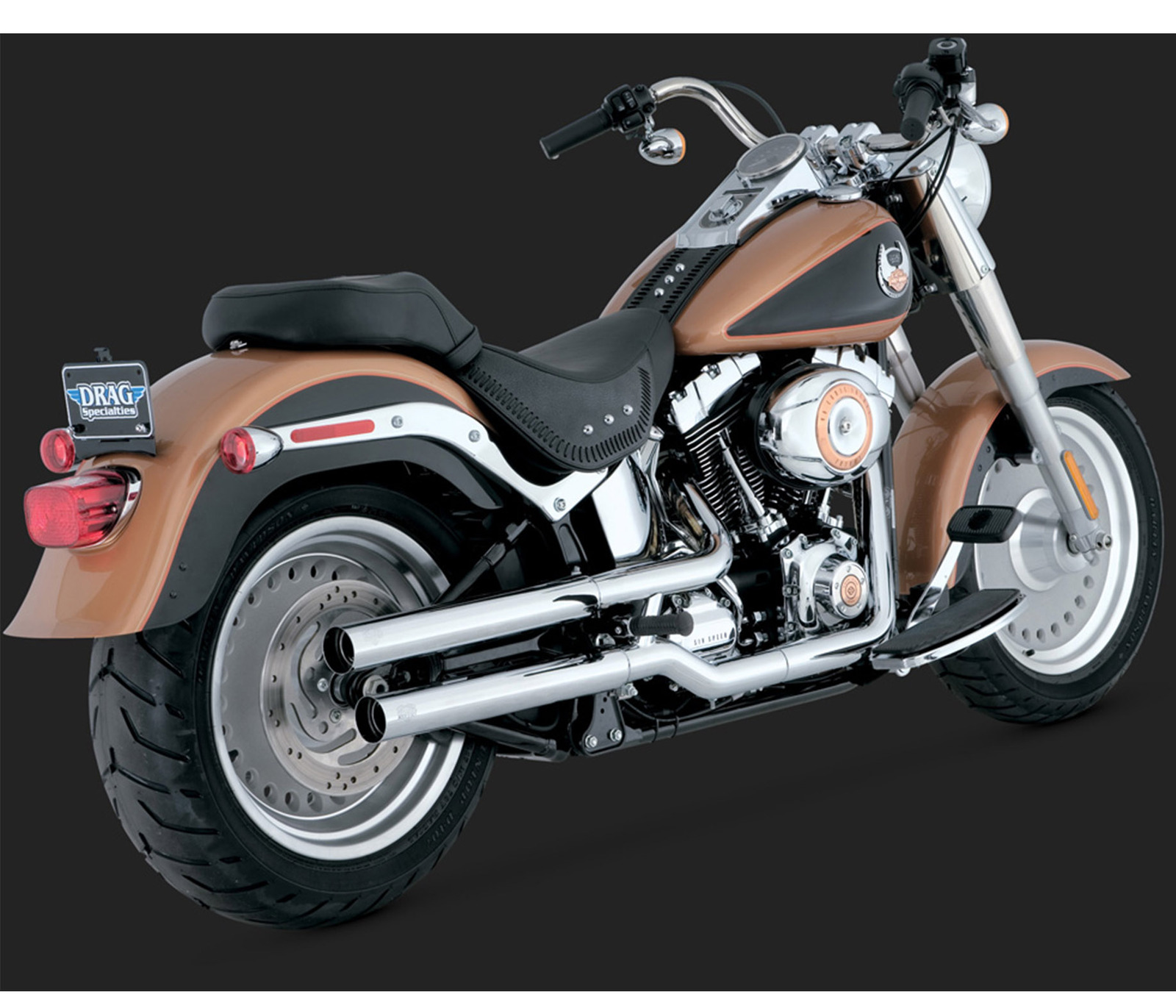 V&H STRAIGHTSHOT HS SLIP-ON 07-15 SOFTAIL FLSTF/FXSTD