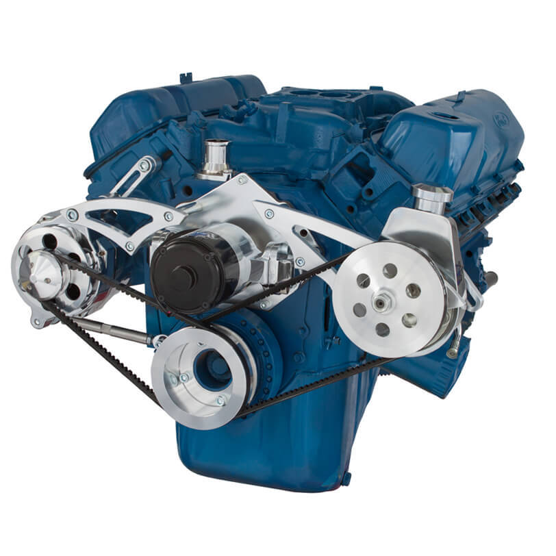 FORD 351C, 351M & 400 V-BELT SYSTEM - POWER STEERING & ALTERNATOR WITH ELECTRIC WATER PUMP