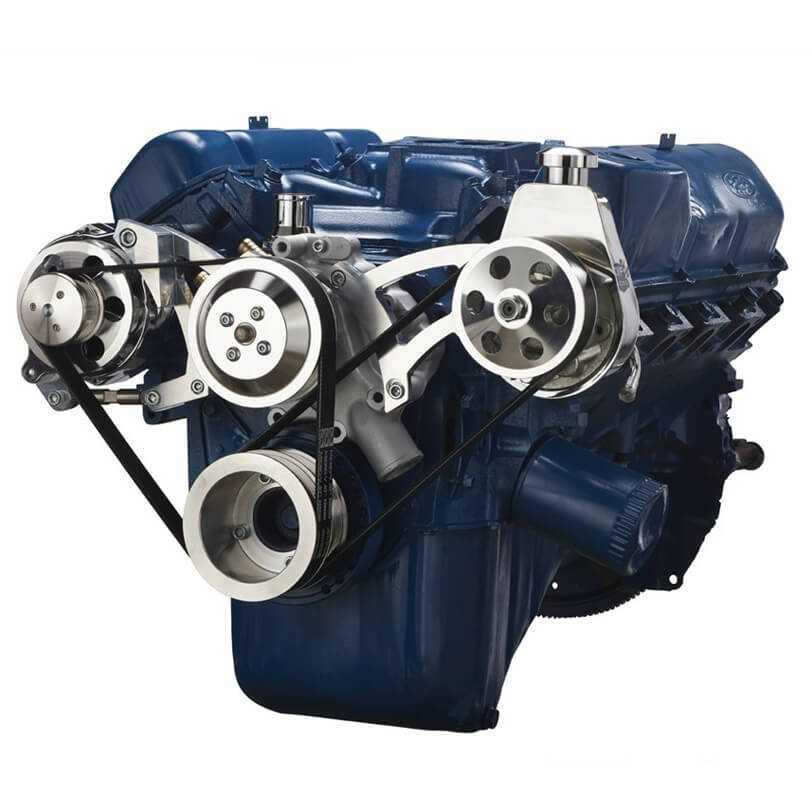 FORD 351C, 351M & 400 SERPENTINE SYSTEM - POWER STEERING & ALTERNATOR