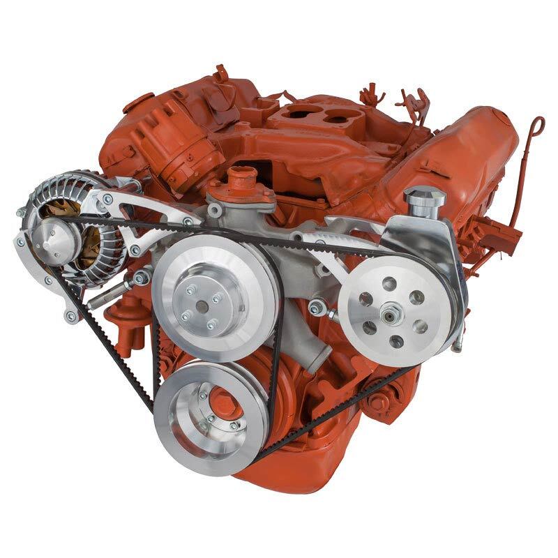 CHRYSLER BIG BLOCK POWER STEERING & ALTERNATOR SYSTEM (383, 400)
