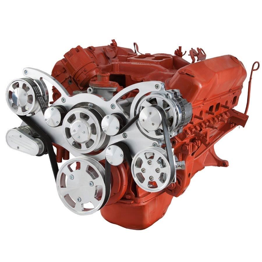 SERPENTINE SYSTEM FOR BIG BLOCK MOPAR - POWER STEERING - ALL INCLUSIVE