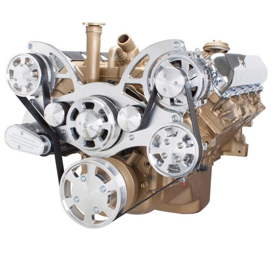 SERPENTINE SYSTEM FOR OLDSMOBILE 350-455 - POWER STEERING & ALTERNATOR - ALL INCLUSIVE