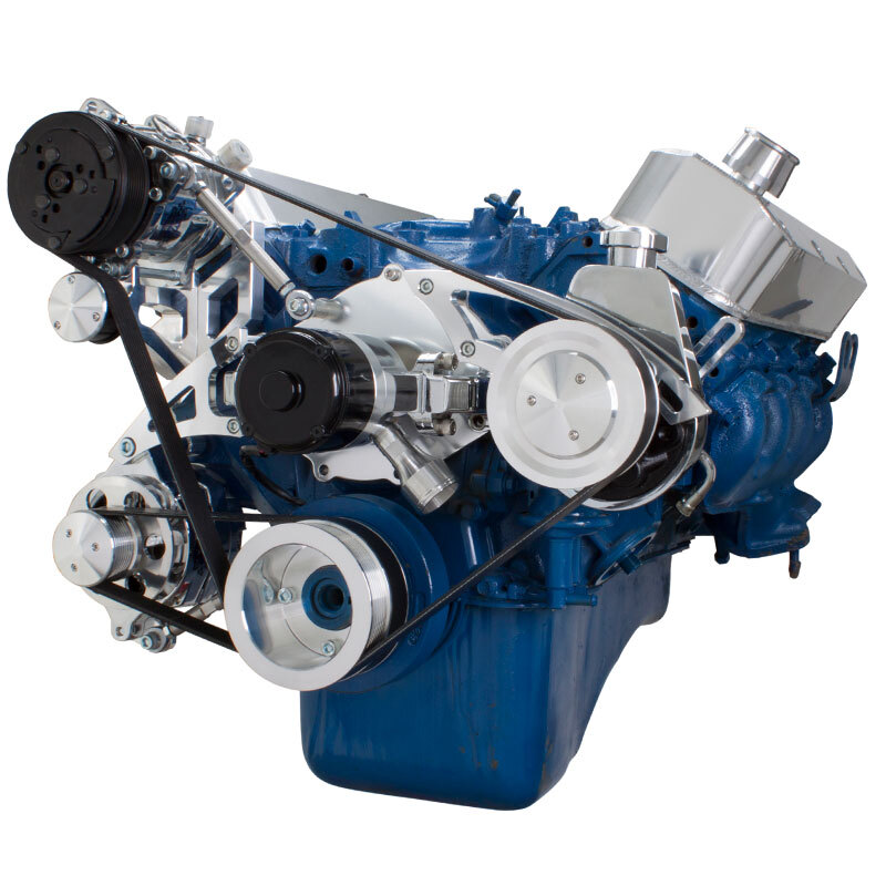 FORD 460 SERPENTINE SYSTEM - AC AND POWER STEERING, ELECTRIC WP