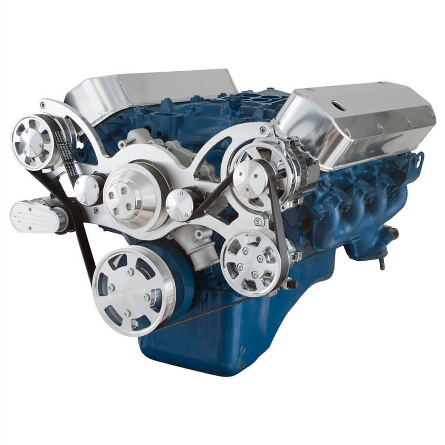SERPENTINE SYSTEM FOR 429 & 460 - POWER STEERING & ALTERNATOR - ALL INCLUSIVE