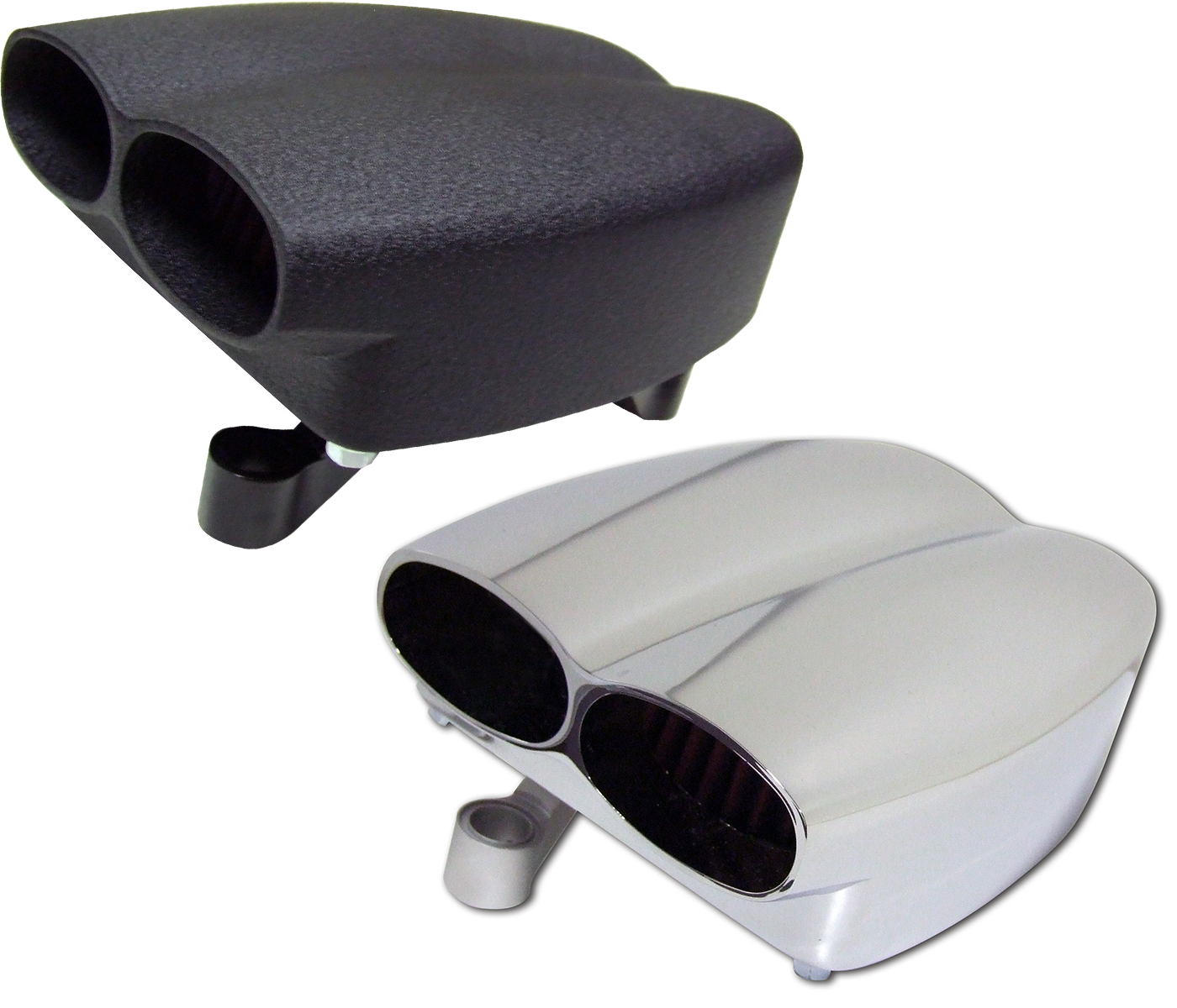 MOFLOW AIR FILTER ASSY (DUAL) (89-UP XL W/CV, DELPHI OR MIKUNI) -WRK BLK