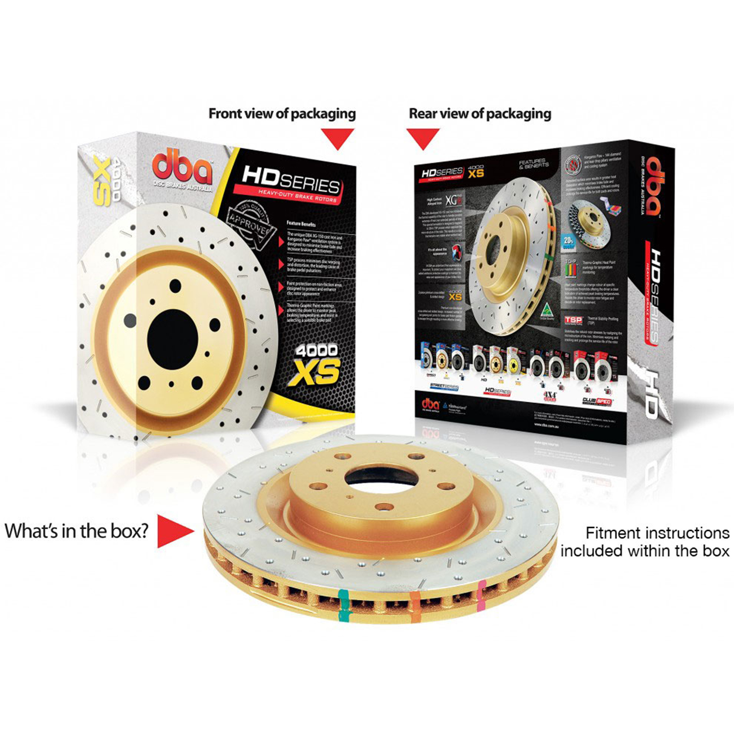 BRAKE ROTOR 4000 XS CROSS-DRILLED SLOTTED [ LANDROVER 05-> F ]