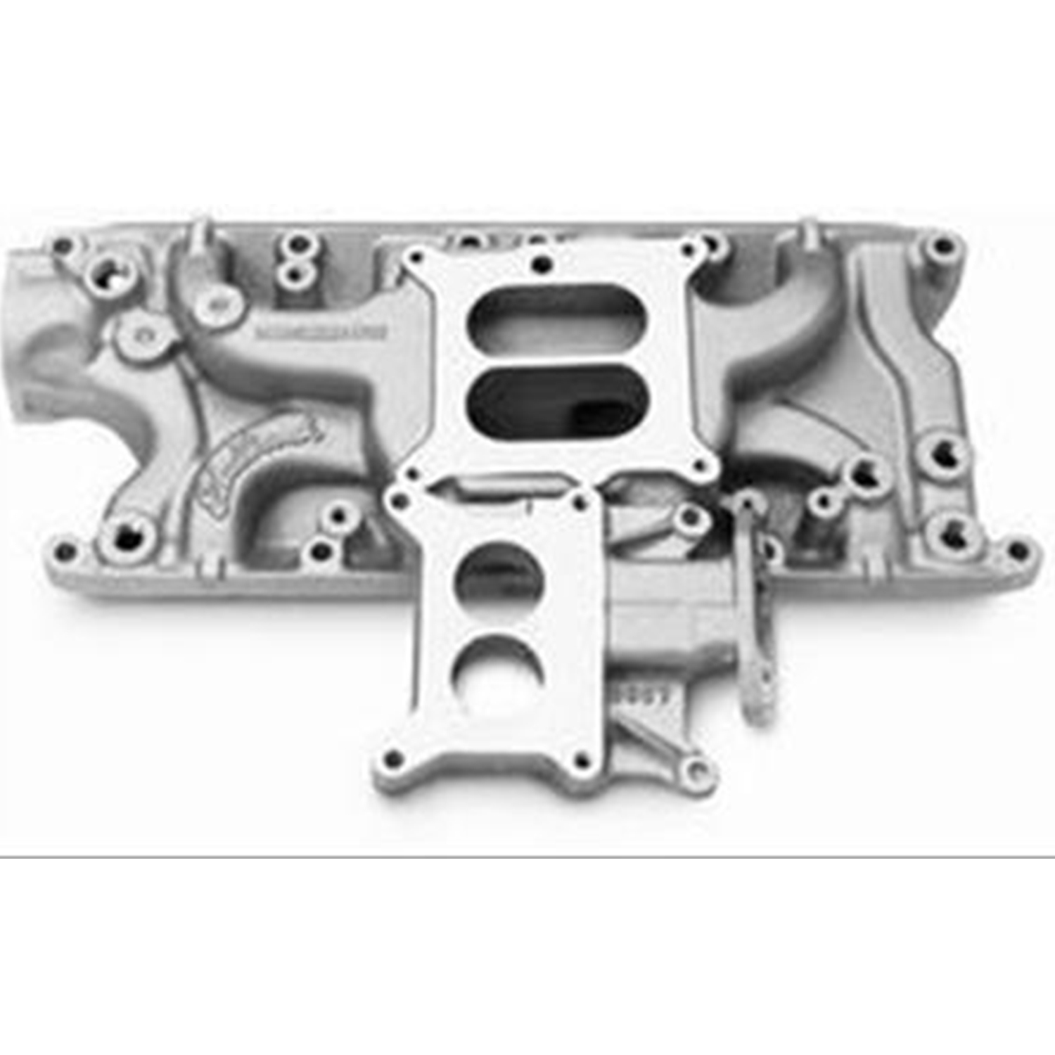 INTAKE MANIFOLD PERFORMER DUAL PLANE ALUMINIUM NATURAL 2-BARREL FORD 5.0L EACH