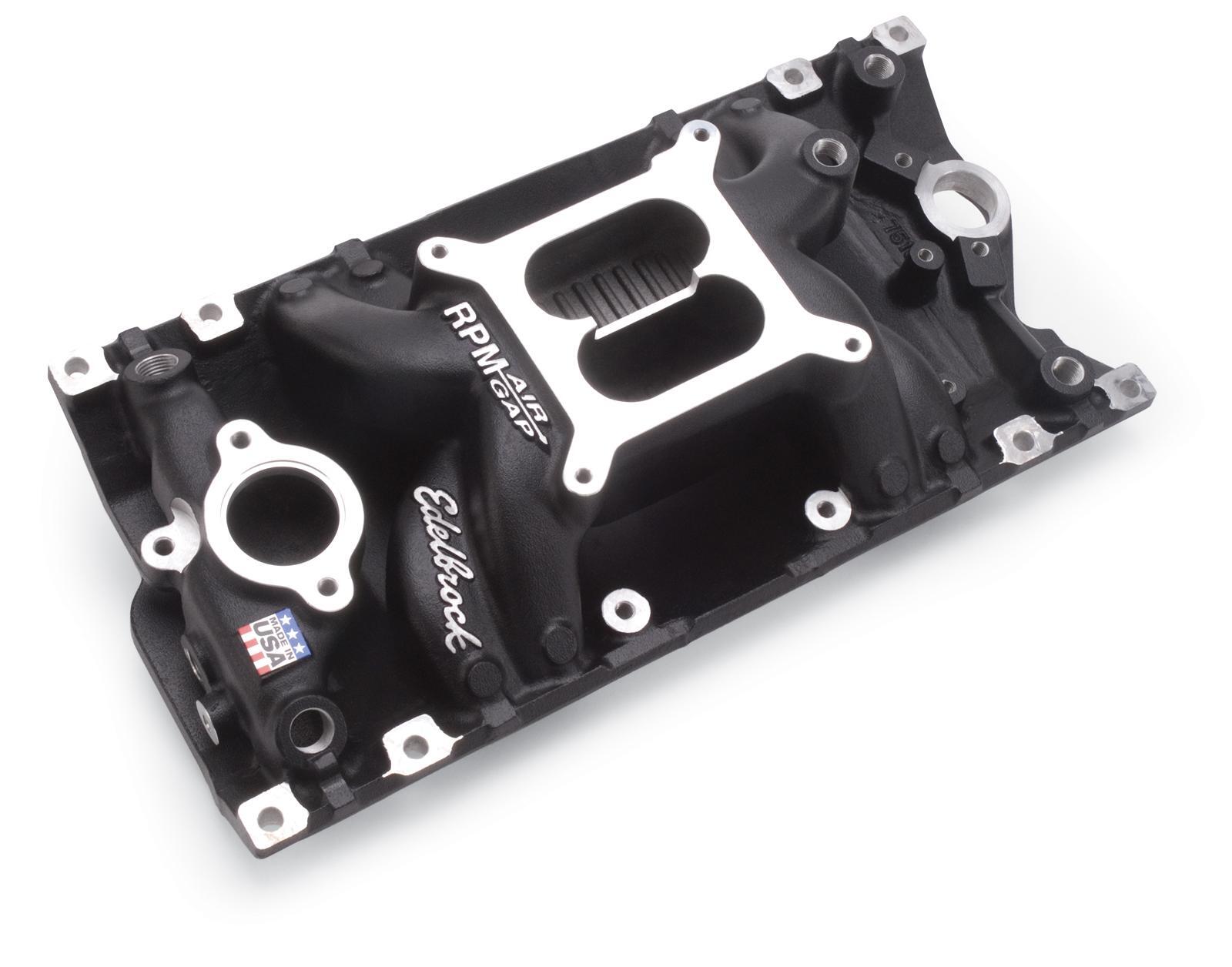 INTAKE MANIFOLD;PERFORMER RPM AIR GAP VORTEC BLACK