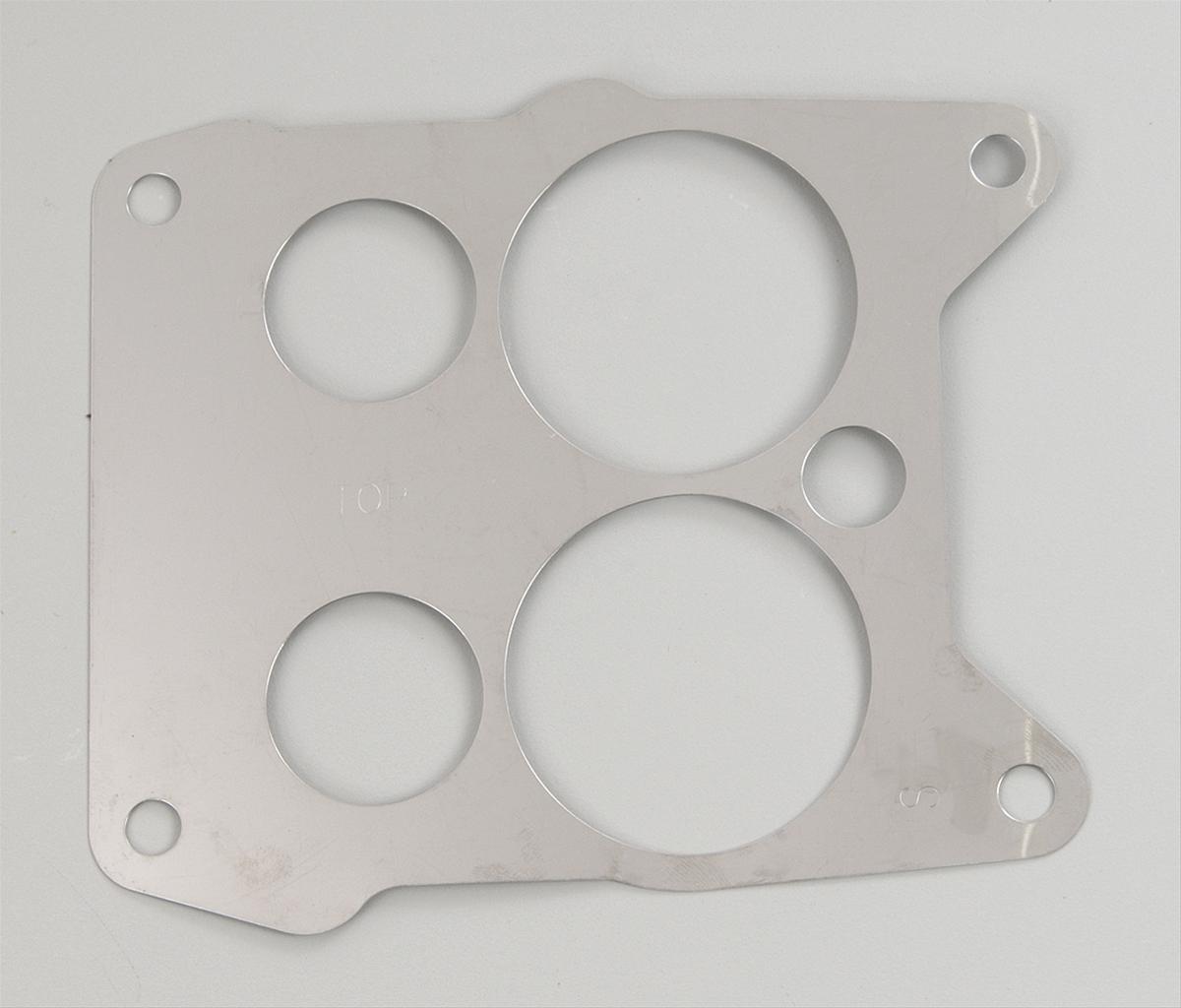 CARBURETTOR MOUNTING GASKET STAINLESS STEEL 4-BARREL QUADRAJET 4-HOLE EACH