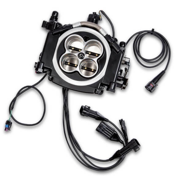 FUEL INJECTION SYSTEM, HOLLEY SUPER SNIPER 650 HP, 4150 FLANGE, SELF-TUNING, BLACK THROTTLE BODY, KIT