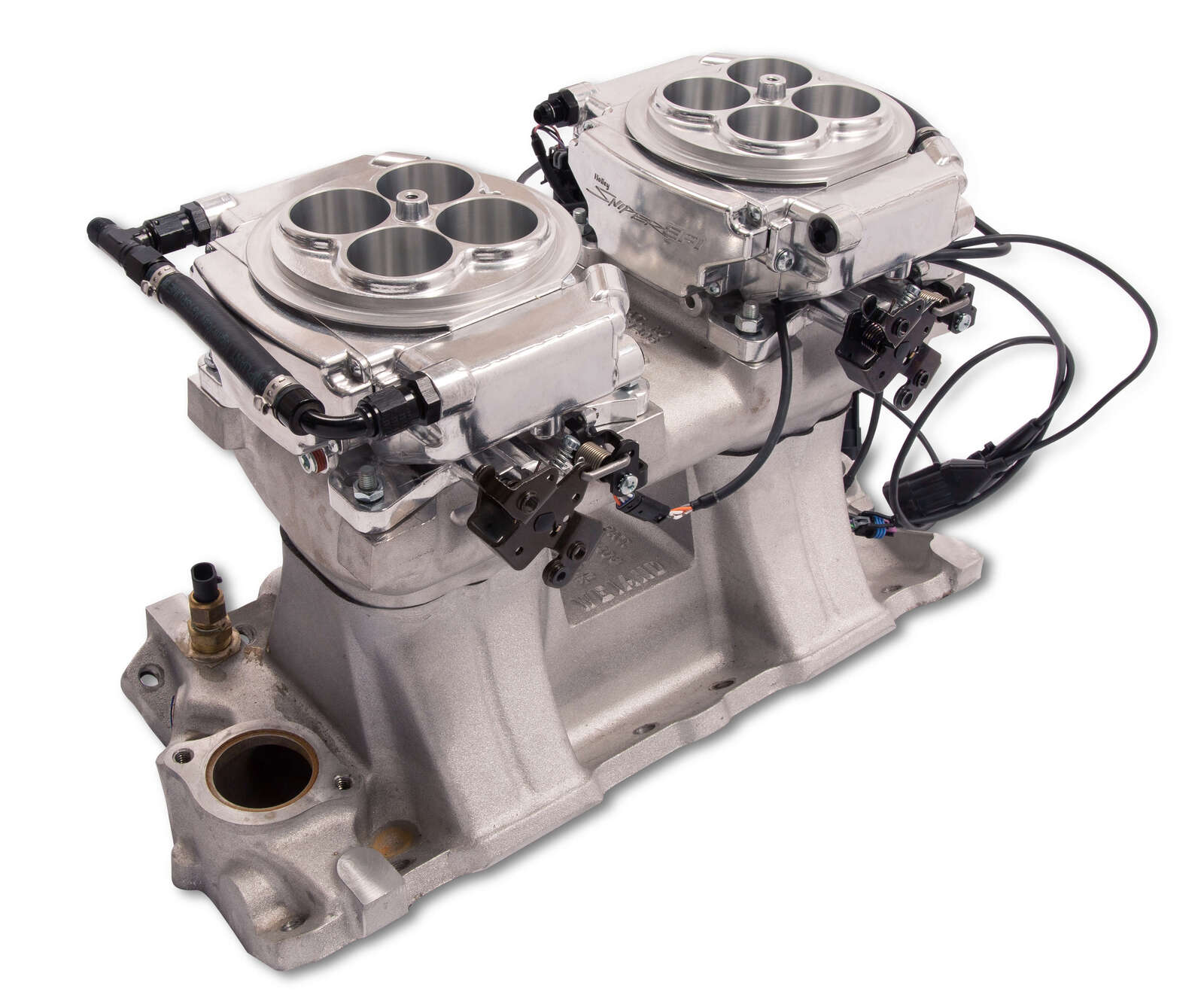 FUEL INJECTION SYSTEM, HOLLEY SNIPER 1250 HP, 2 X 4150 SHINNY FINISH