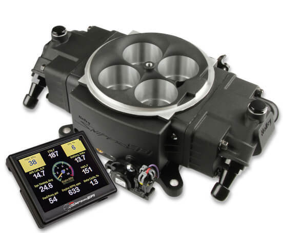 FUEL INJECTION SYSTEM, SUPER SNIPER STEALTH, 4150 FLANGE, BLACK, UP TO 650 HP, 870 CFM, FOUR 100 LBS./HR. INJECTORS, KIT