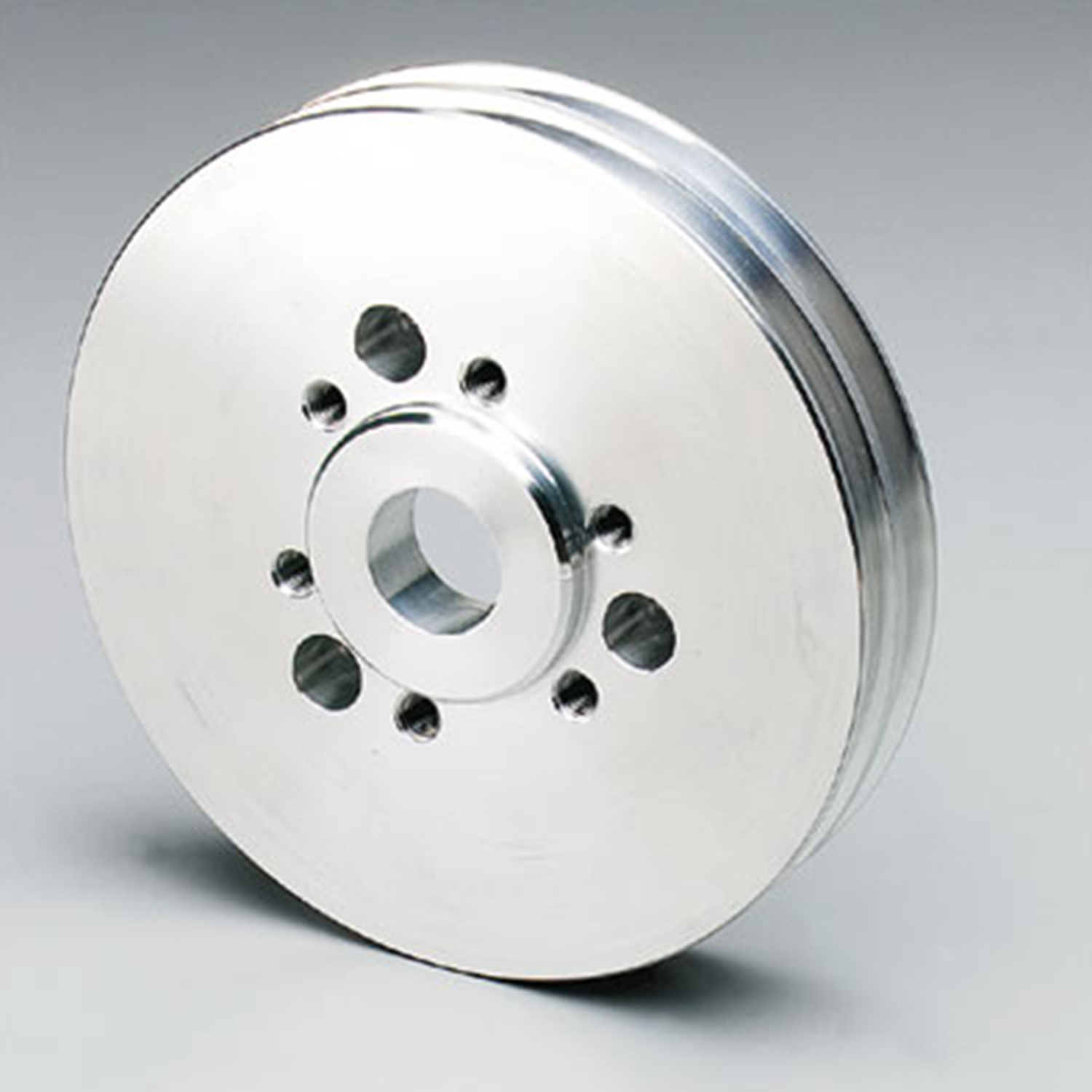 PULLEY ACCESSORY DRIVE WEIAND 6-71 ALUMINUM NATURAL V-BELT 2-GROOVE CHEVY SMALL/BIG BLOCK EACH