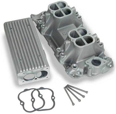 INTAKE MANIFOLD STEALTH RAM EFI ALUMINUM NATURAL MULTI-PORT CHEVY SMALL BLOCK EACH