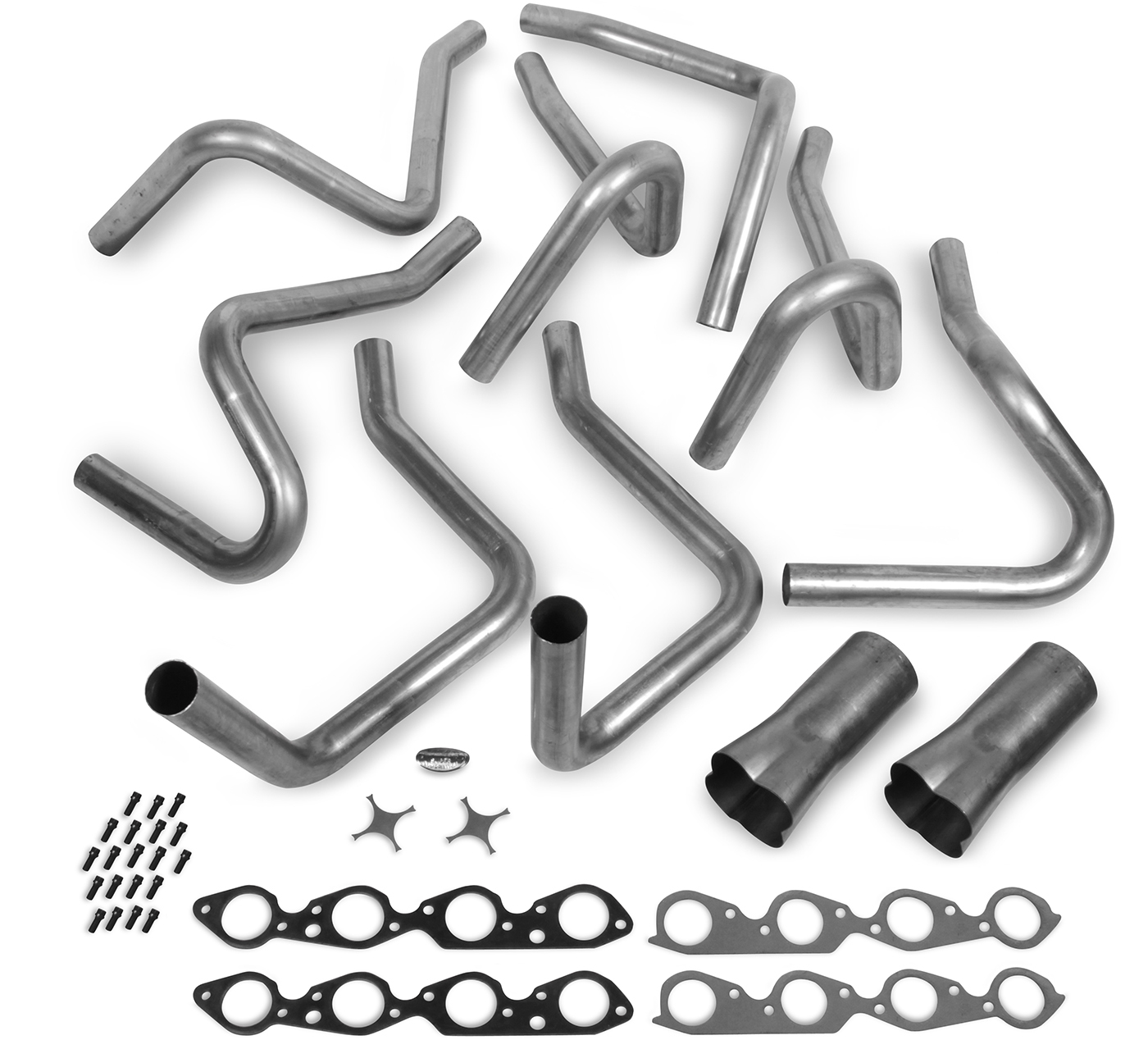 HEADERS SUPER COMPETITION WELD-UP 2.375 IN. STEEL NATURAL CHEVROLET 396-454 KIT