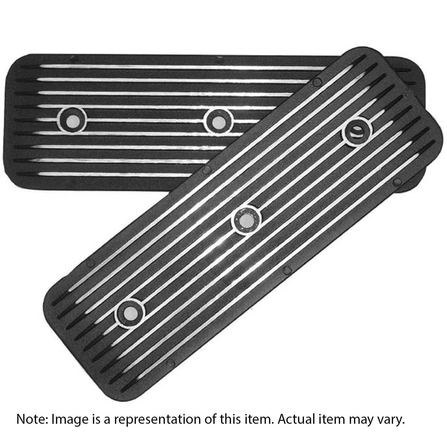 FINNED ALLOY SIDE PLATES POLISHED SUIT HOLDEN 6CYL EH - VK