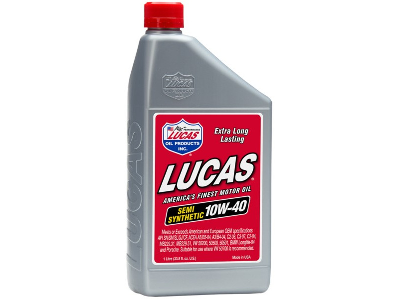 SEMI-SYNTHETIC SAE 10W-40 EUROPEAN MOTOR OIL/12X1/LITER