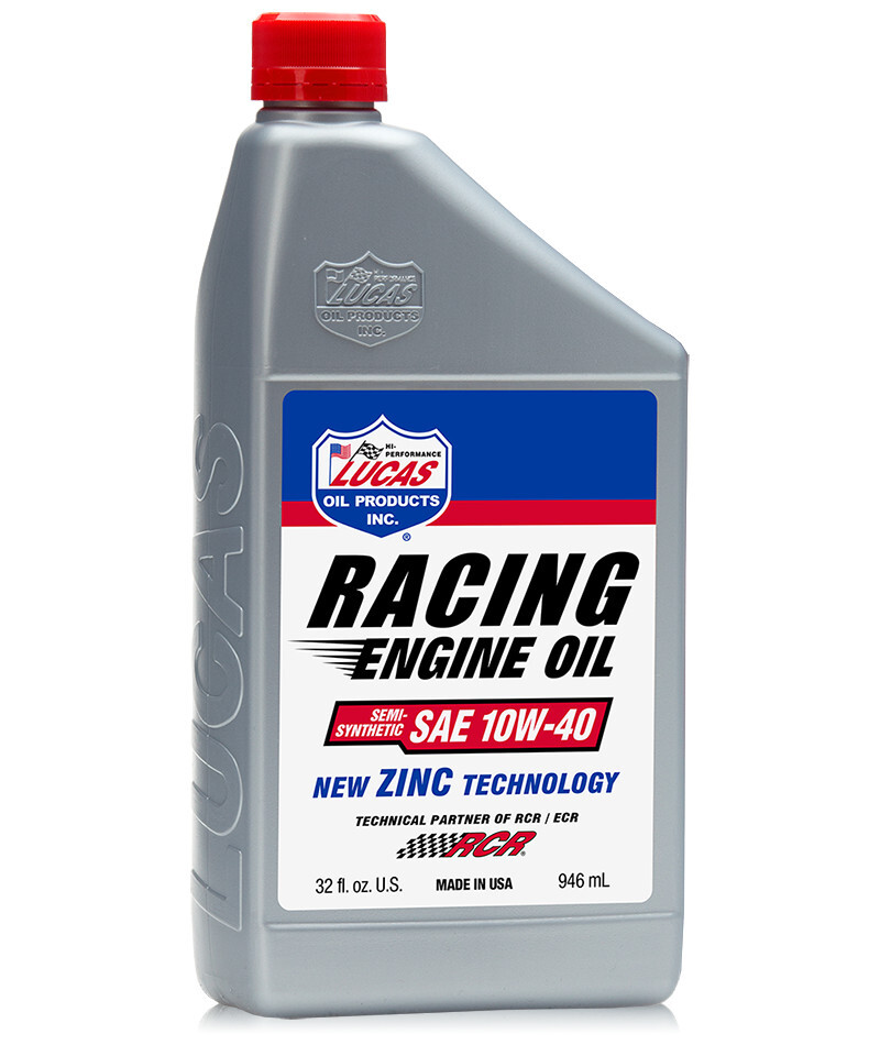 SEMI-SYNTHETIC SAE 10W-40 RACING MOTOR OIL / 6X1 / QUART