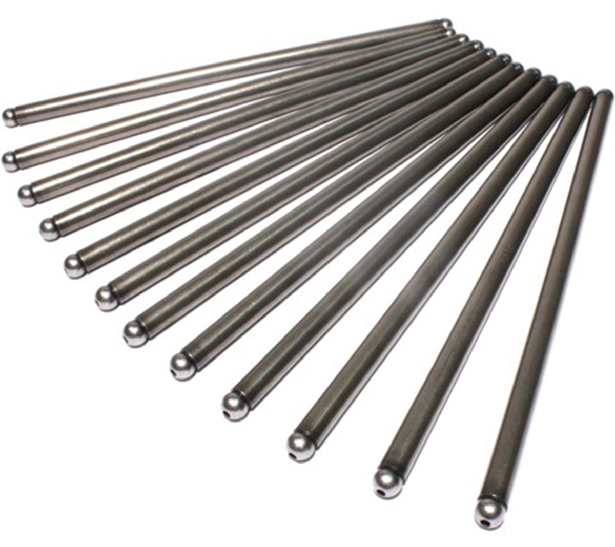 PUSHRODS, CHROMOLY, HEAT-TREATED, 3/8 IN. DIAMETER, 9.050 IN. LENGTH, UNIVERSAL, SET OF 8