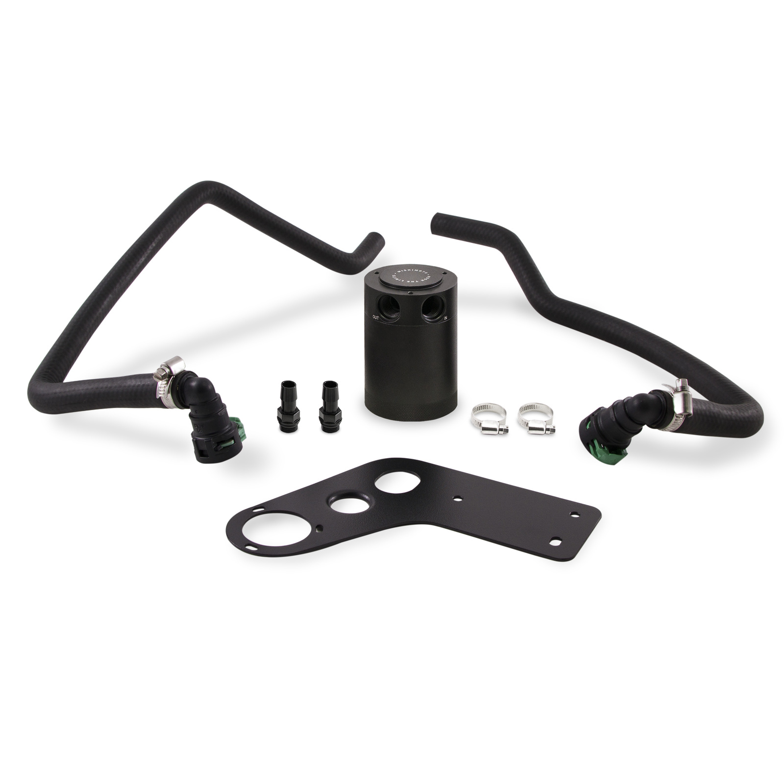 FORD MUSTANG GT BAFFLED OIL CATCH CAN, PCV SIDE, 2015-2017