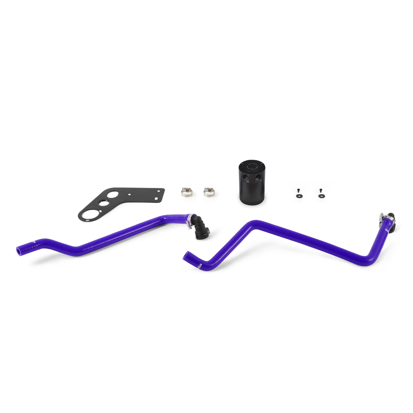 FORD MUSTANG GT BAFFLED OIL CATCH CAN, PCV SIDE, 2015+ BLUE