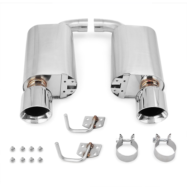 FORD MUSTANG GT STREET AXLEBACK EXHAUST, 2015-2017, POLISHED