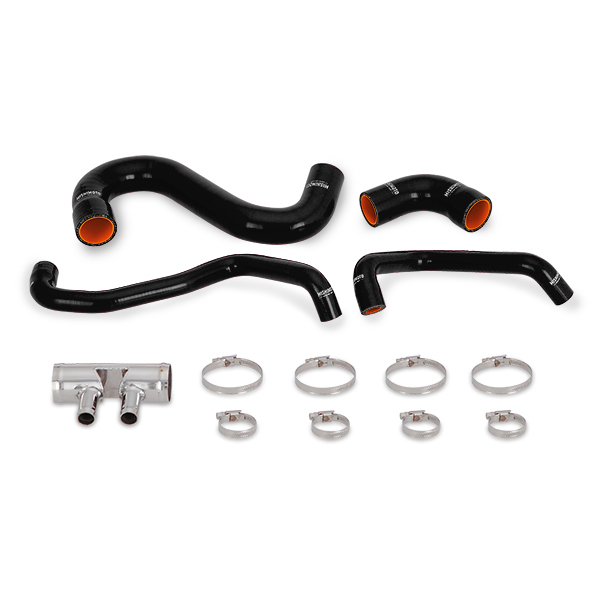 FORD MUSTANG GT SILICONE LOWER RADIATOR HOSE, 2015+, BLACK