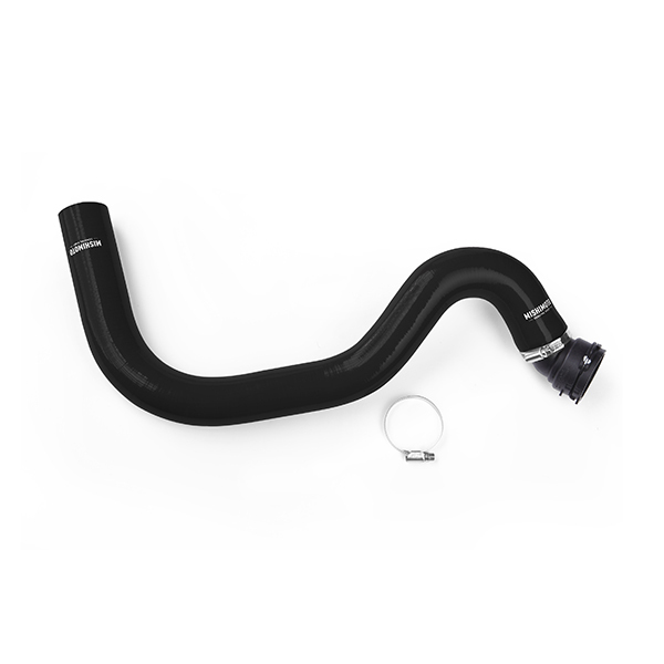 FORD MUSTANG GT SILICONE RADIATOR UPPER HOSE, 2015+ BLACK