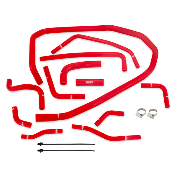 SUBARU WRX SILICONE ANCILLARY HOSE KIT, RED, 2015+