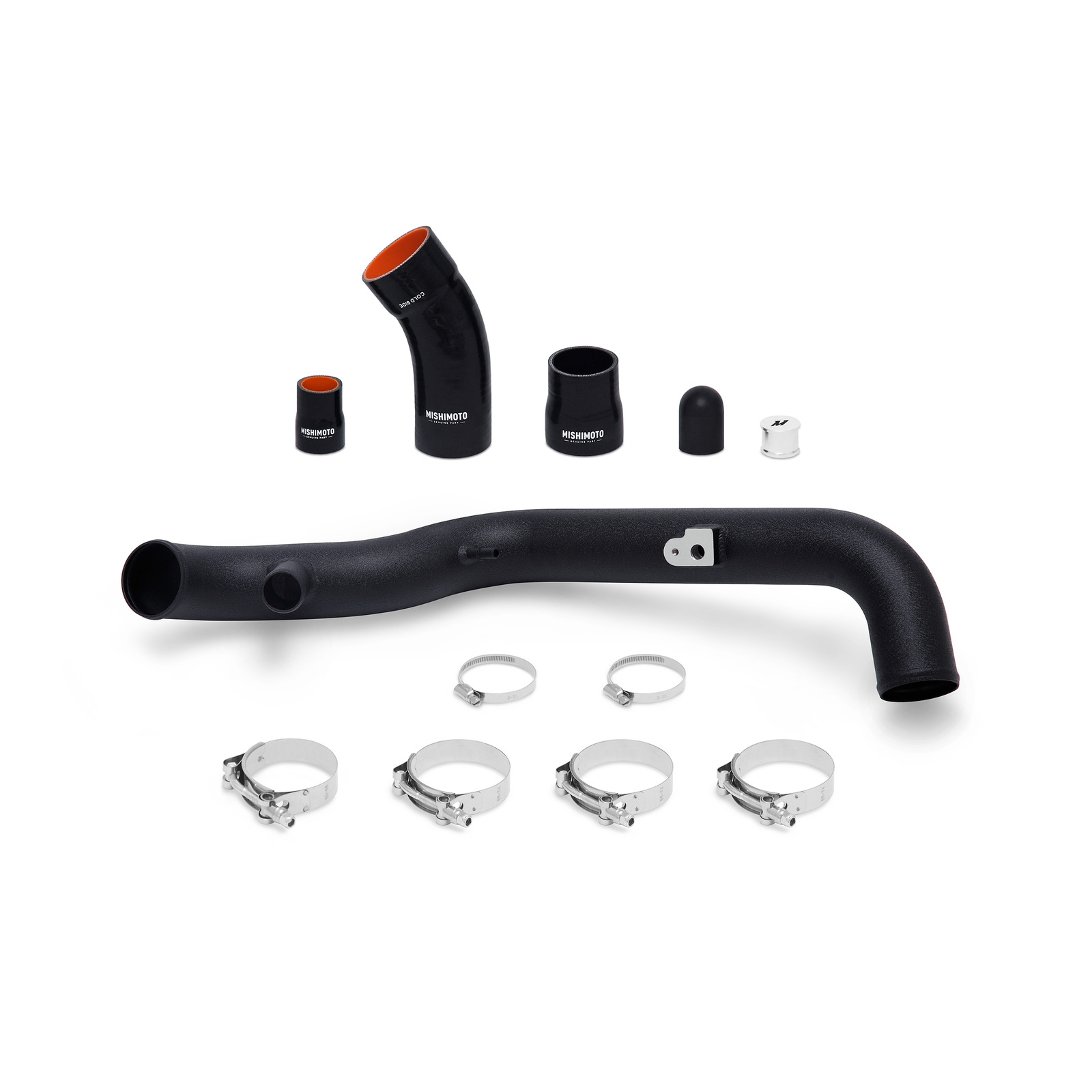 FORD FIESTA ST HOT-SIDE INTERCOOLER PIPE KIT, 2014+ WRINKLE BLACK