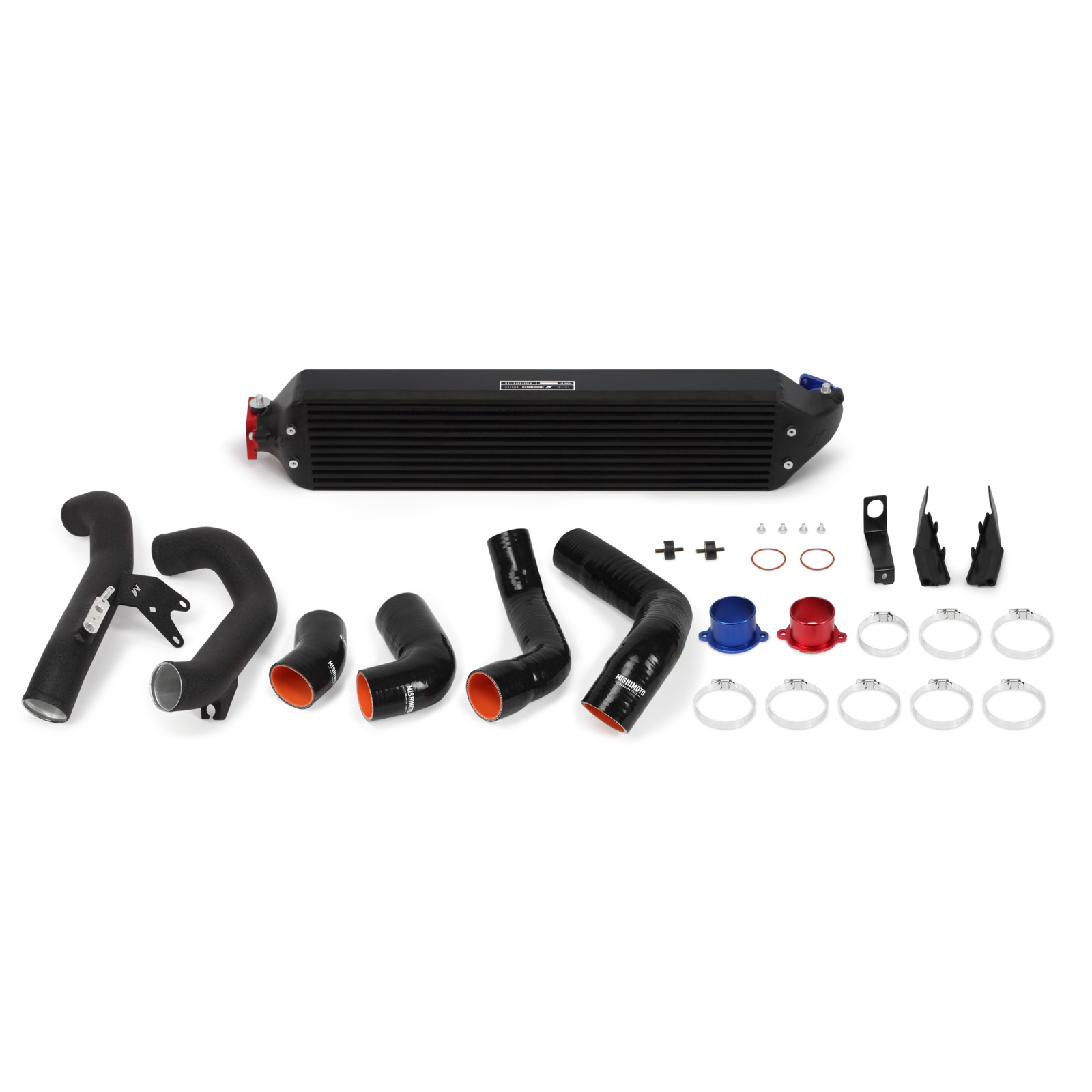 HONDA CIVIC 1.5T/SI PERFORMANCE INTERCOOLER KIT 2016+ BLACK INTERCOOLER, BLACK PIPES