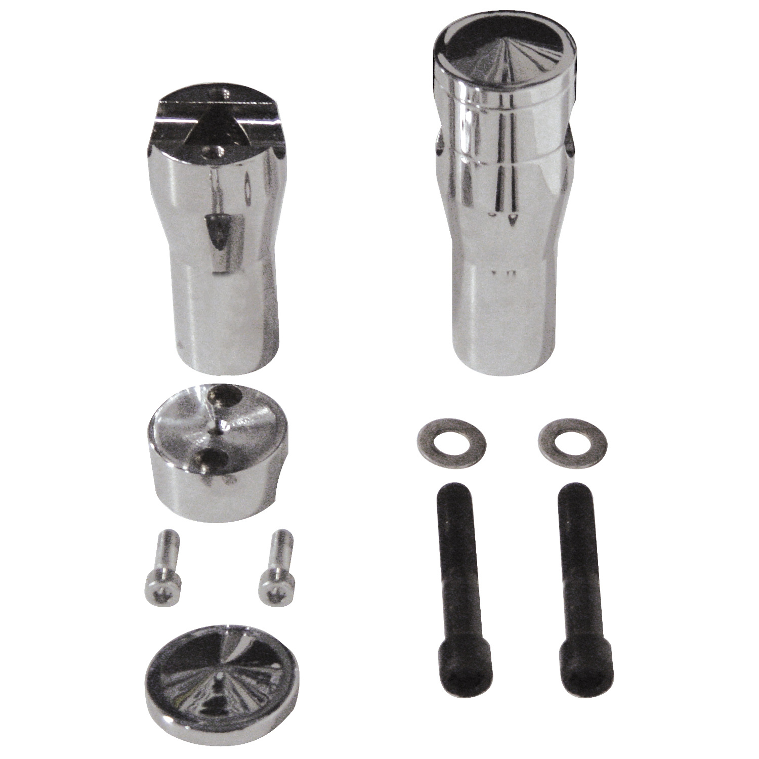 HANDLEBAR RISERS,6' TALL CP U/W WIDE SYLE SPRINGER FORKS FORGED BILLET 6061 T6 ALUM