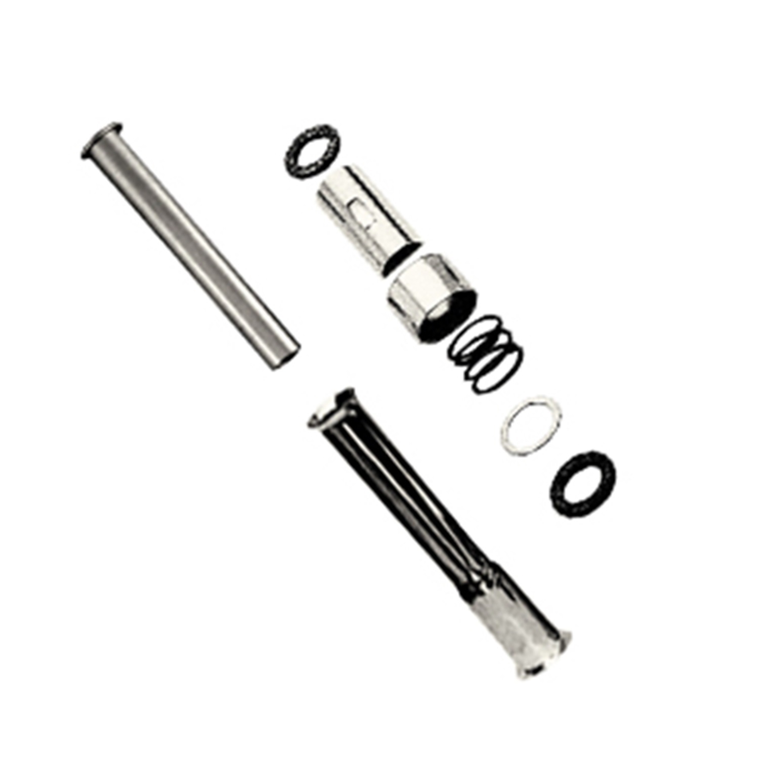 ENGINE PUSHROD COVERS,KIT STK STYLE SHOVELHEAD ALL YEARS CHROME KIT FOR FOUR PUSHRODS