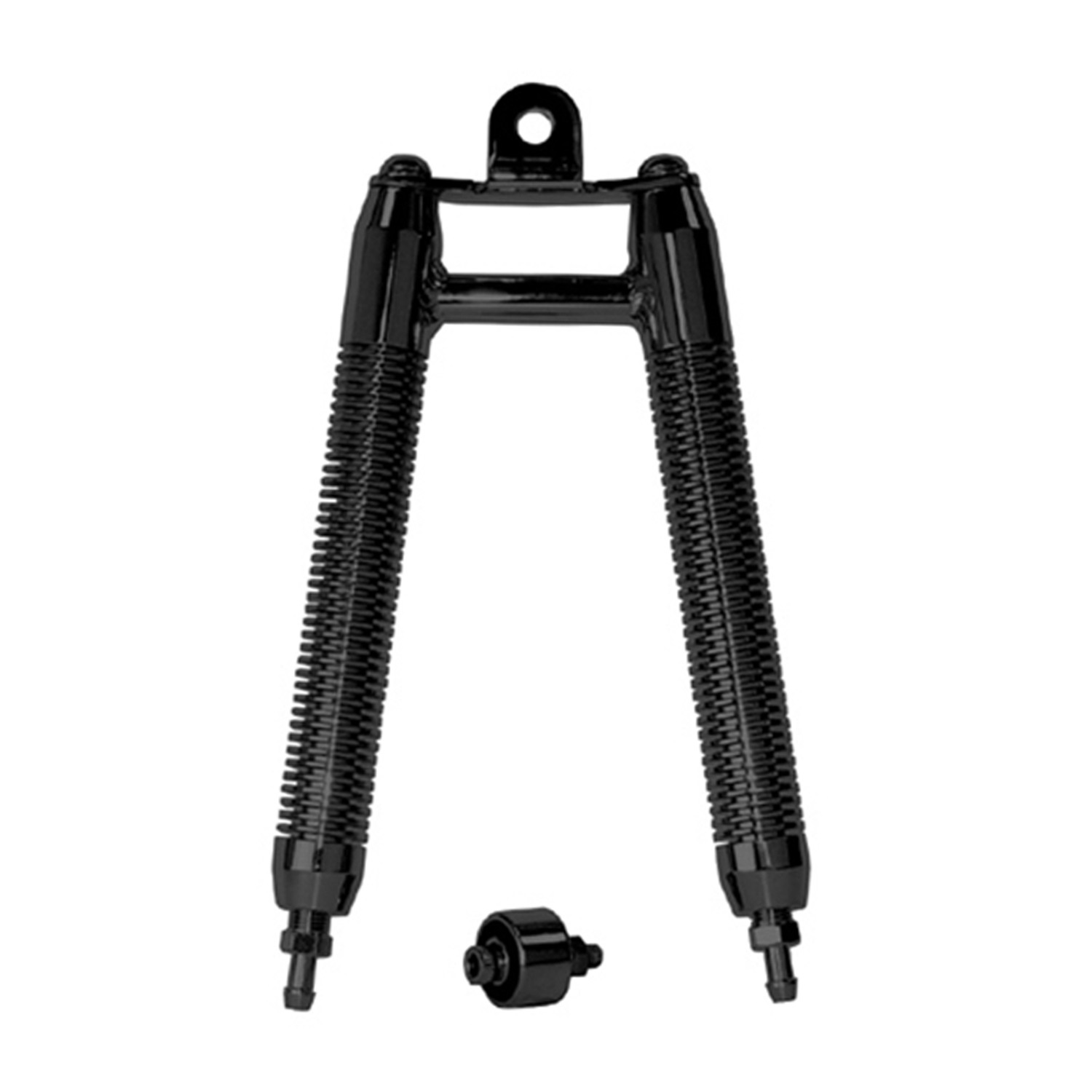 BILLET OIL COOLER, BLACK FITS MOST MODELS TWIN VERTICAL COOLERS